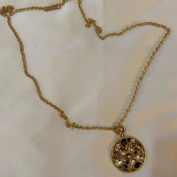 Nw/oT Chico’s Gold Long Necklace w/ Faux Gemstones - Picture 3 of 7